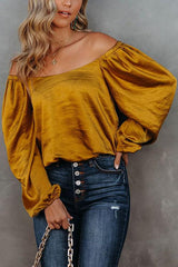 Off The Shoulder Silky Top