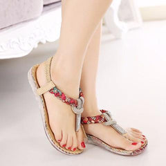 Exquisite Diamond Bohemian National Rhinestone Fashion Sandals