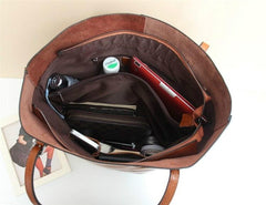 Retro Genuine Leather Oils Wax Woman Handbag