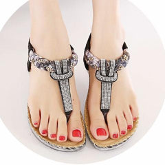 Exquisite Diamond Bohemian National Rhinestone Fashion Sandals