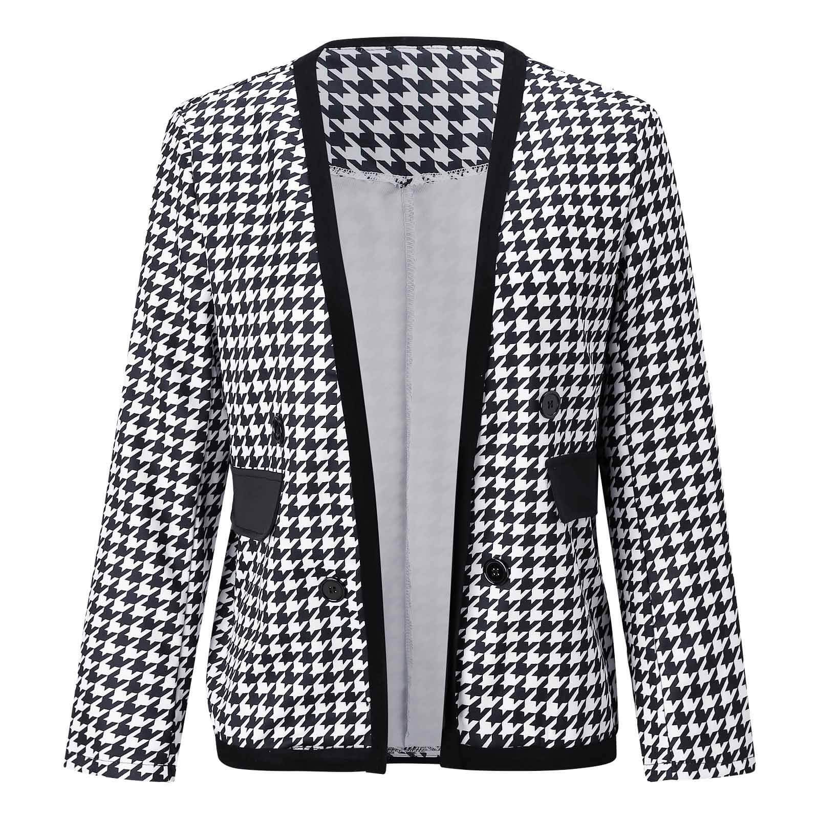 Fashion Lapel Long sleeve Double-breasted Blazer Coats