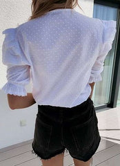 Pure Sexy Round neck Half sleeve Blouses