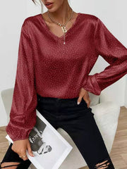 V-neck long sleeve pullover base shirt top T-shirts