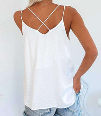 Pure Sexy V neck Inlay Vests
