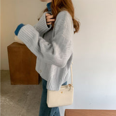 Round neck twist knit cardigans sweaters