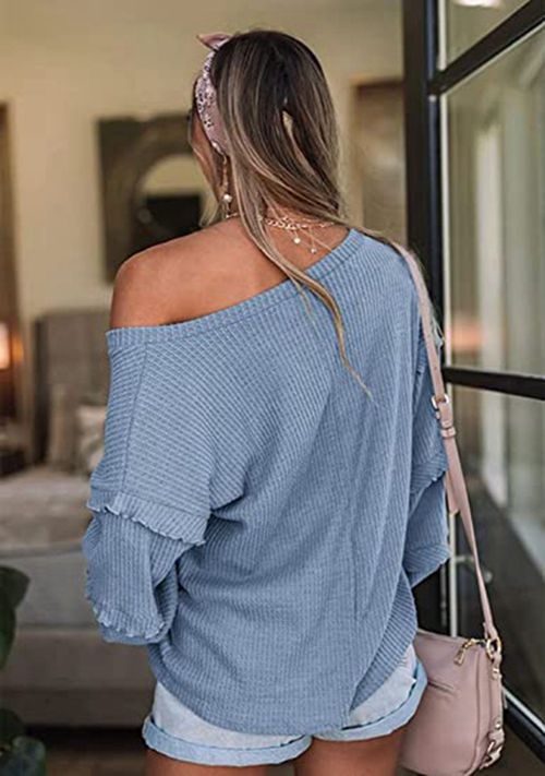 Sexy v neck plain women halter sleeve tops T-shirts