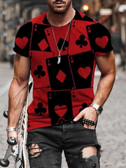 Round Neck Printed Casual T-shirt