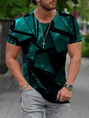 Round Neck Printed Casual T-shirt