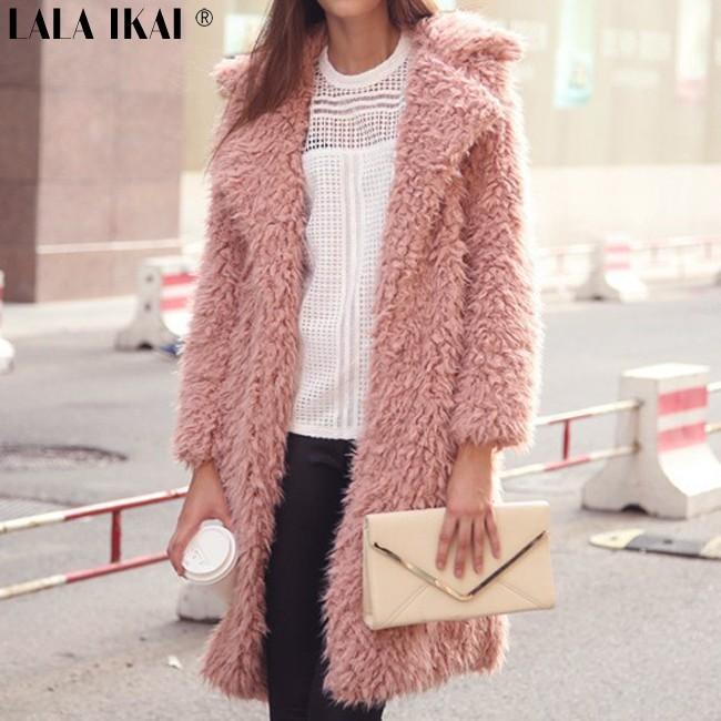 Women New Plush Lapel Coats