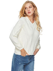 New Women Knit V neck Sweaters