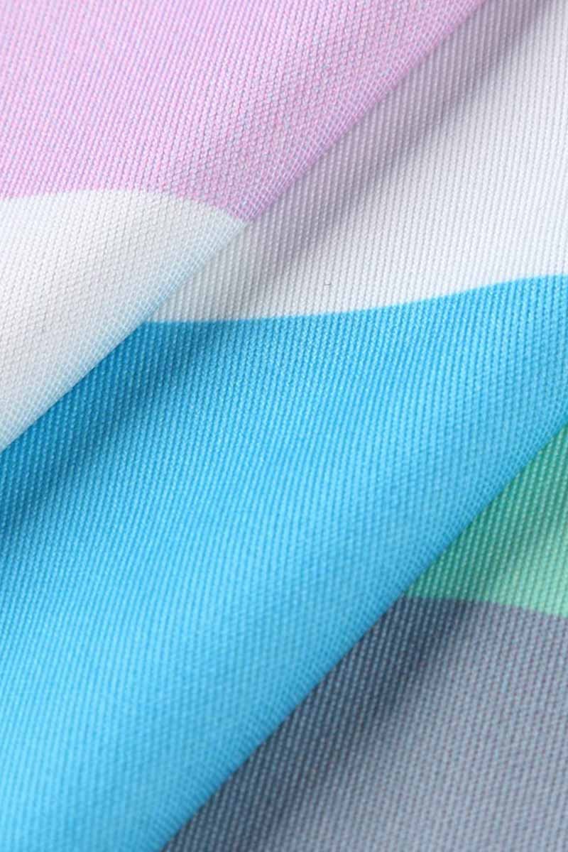 Rainbow Striped Multicolor Thin Tops Sweatshirts