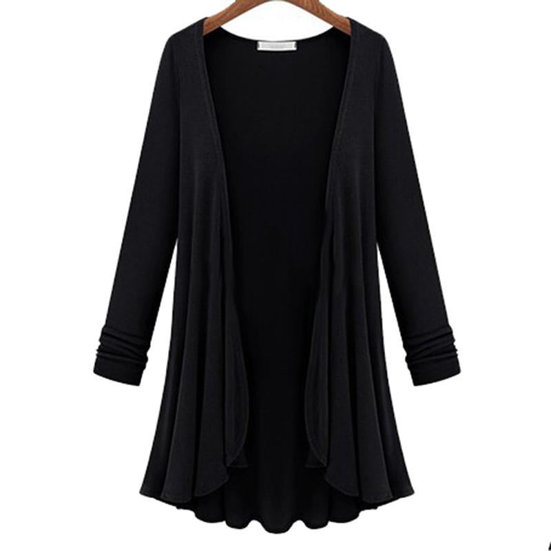 Women's Big Size Cotton Cardigan Sweater Coat