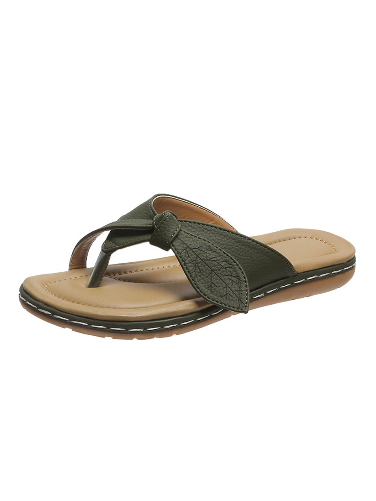 Women Beach Leaf Flip-Flops