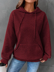 Women's Hoodies Casual Loose Solid Pullover Hoody Tops