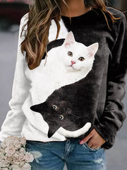Crew Neck Casual Striped Long Sleeve T-Shirts