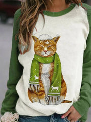 Crew Neck Casual Long Sleeve Sweatshirt