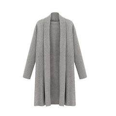 Women's Open Front Trench Coat Casual Long Cloak Cardigan