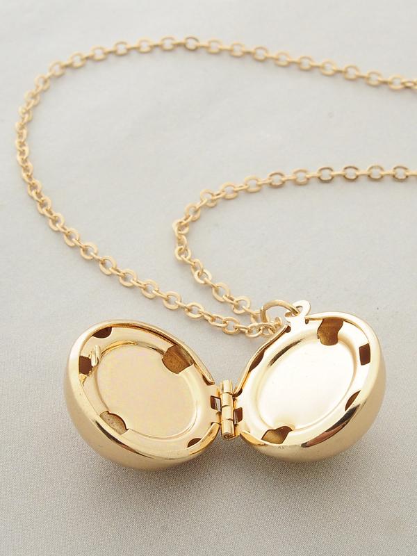 Secret Information Ball Locket Necklace