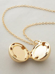 Secret Information Ball Locket Necklace