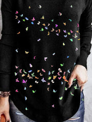 Casual Printed Long Sleeve Shirts & Tops