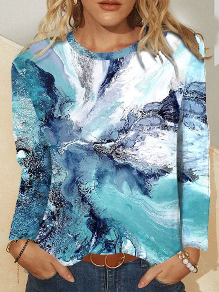 Cotton-Blend Holiday Shirts & Tops