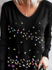 Casual Printed Long Sleeve Shirts & Tops