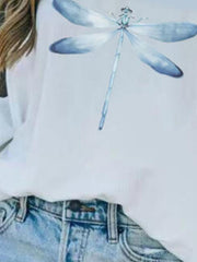 Cotton Printed Casual One Shoulder Shirts & Tops