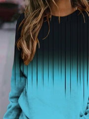 Cotton Blends Round Neck Sweatshirts