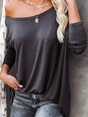 Casual Long Sleeve Crew Neck Shirts & Tops