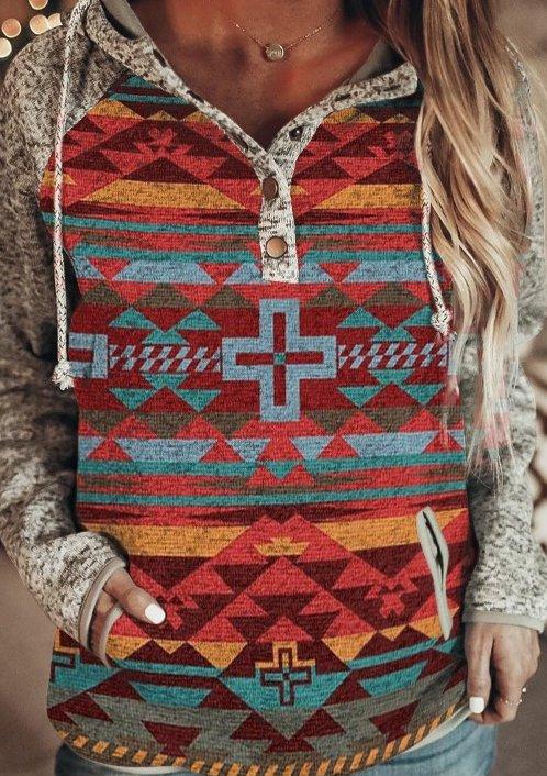 Red Shift Long Sleeve Buttoned Shirts & Tops Hoodies