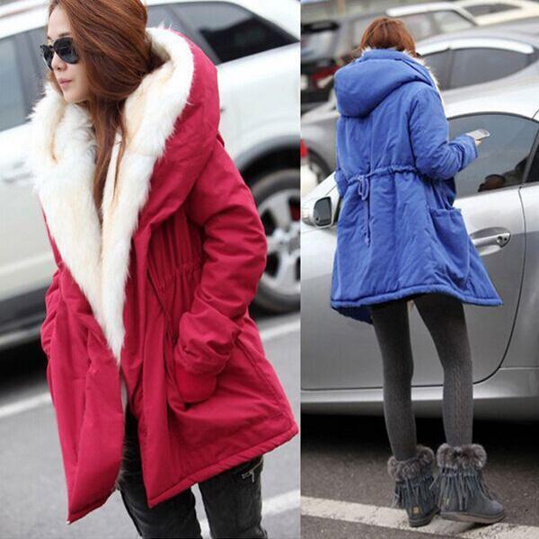 Winter Warm Fur Jackets Parkas Thick Outerwear Coats