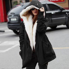 Winter Warm Fur Jackets Parkas Thick Outerwear Coats