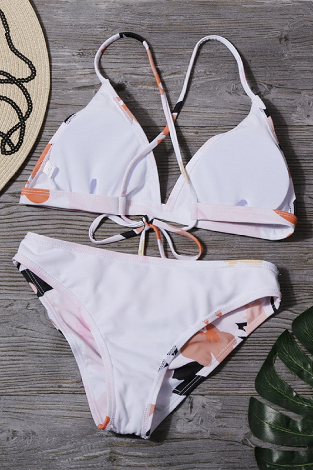 Calla Lily Printed Fashion Bikini Set