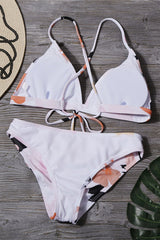 Calla Lily Printed Fashion Bikini Set