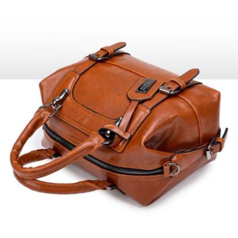 Vintage Soft Leather Woman Crossbody Bags