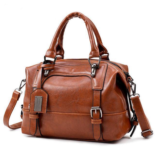 Vintage Soft Leather Woman Crossbody Bags