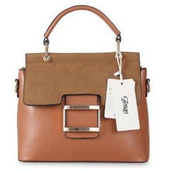 Buckle PU Leather Shoulder Woman Handbags