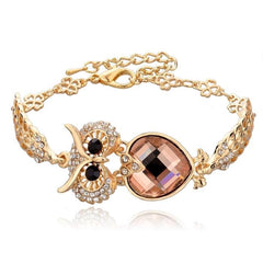 Cute Owl Crystal Bracelets & Bangles Vintage Design