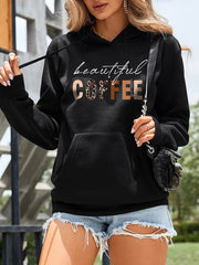 Women's Tops Hooded Long Sleeve Printed Sweatshirt Hoodie