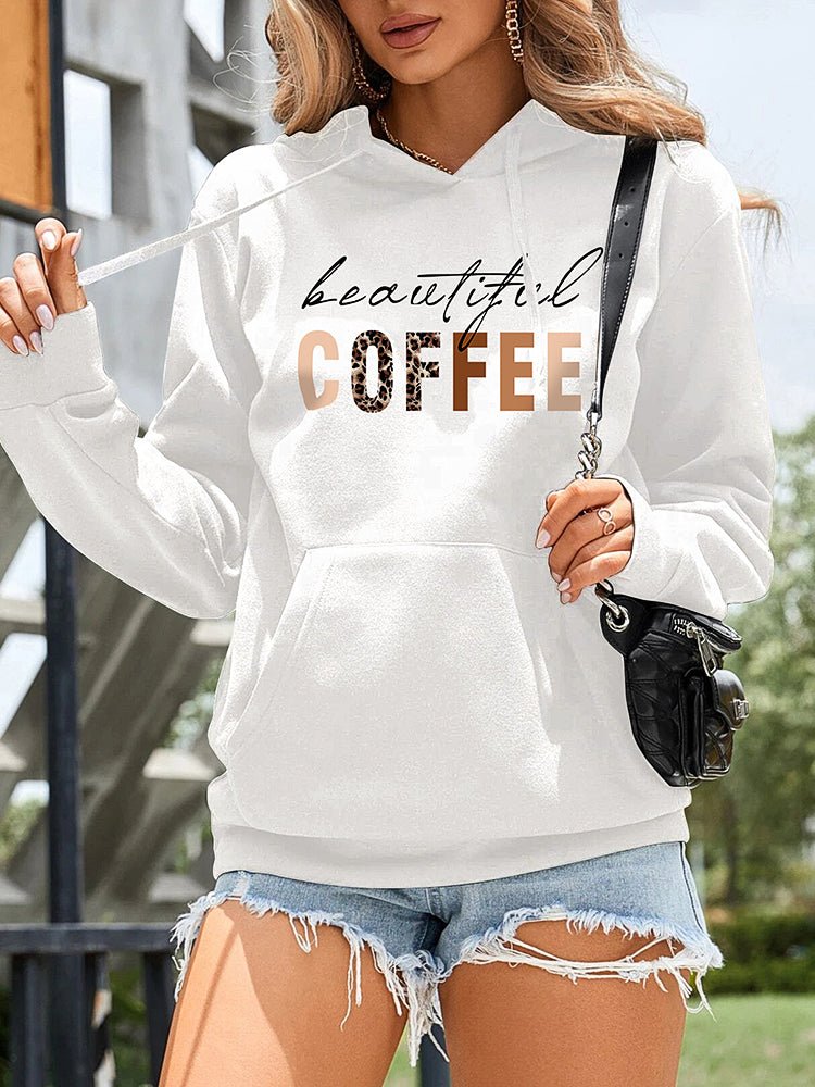 Women's Tops Hooded Long Sleeve Printed Sweatshirt Hoodie